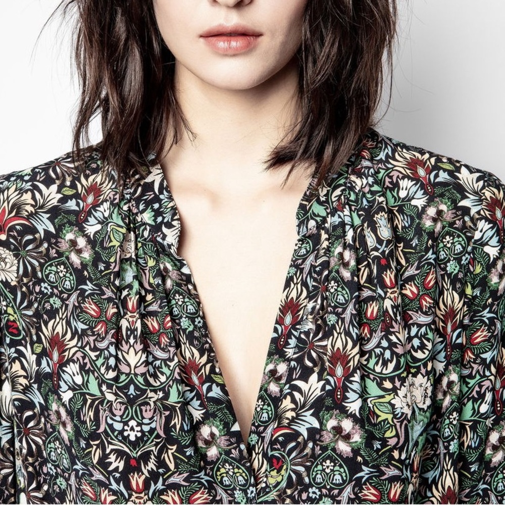Zadig & Voltaire | Tink Kaleido Print Blouse - Picture 3 of 9